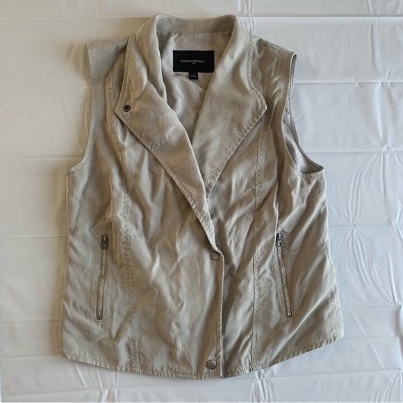 Banana republic  vest size 4 light grey/green - Picture 1 of 12